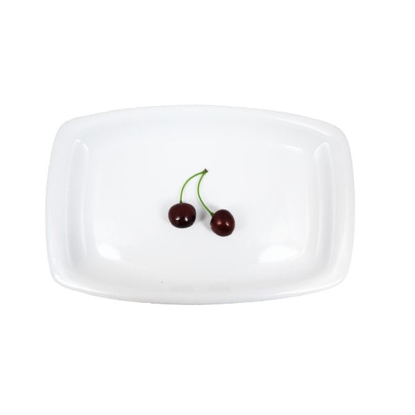 Tallrik Rektangulär - Rundad 4-pack + Minifat 2-delad 4-pack