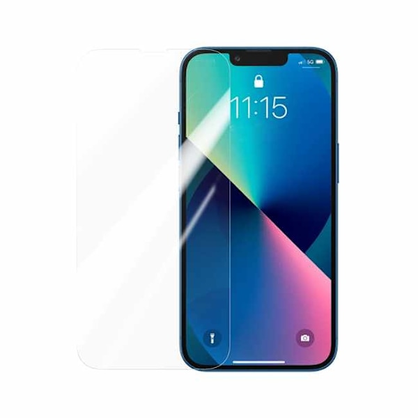 iPhone 13 Mini - Transparent Korthållare + Härdat Skyddsglas