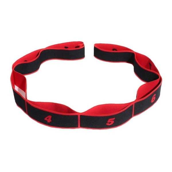 Yoga Pull Loop Strap - Stretchning / Träning Ben röd