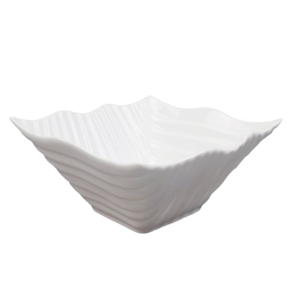 Porcelænsskål Waves - 8-pak Vit