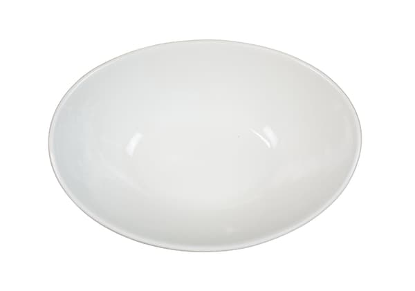 Mellan Porslins Skål - Oval - 4 Pack Vit