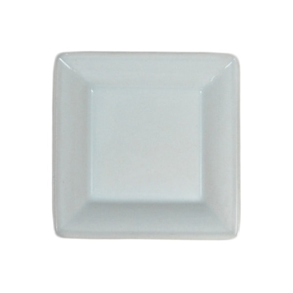 Firkantet miniporcelænstønde - 12 stk. Vit