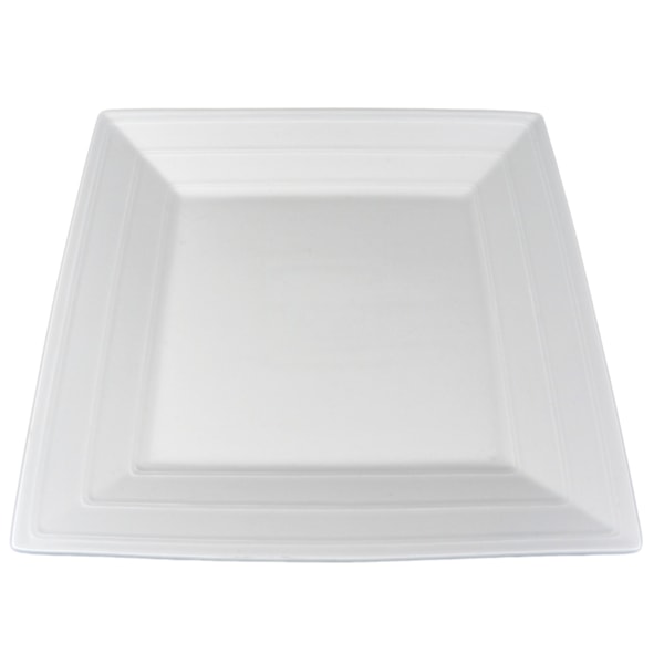 Posliiniastiasto Lautanen ja soikeat kulhot - B004 - 9 kpl. Vit