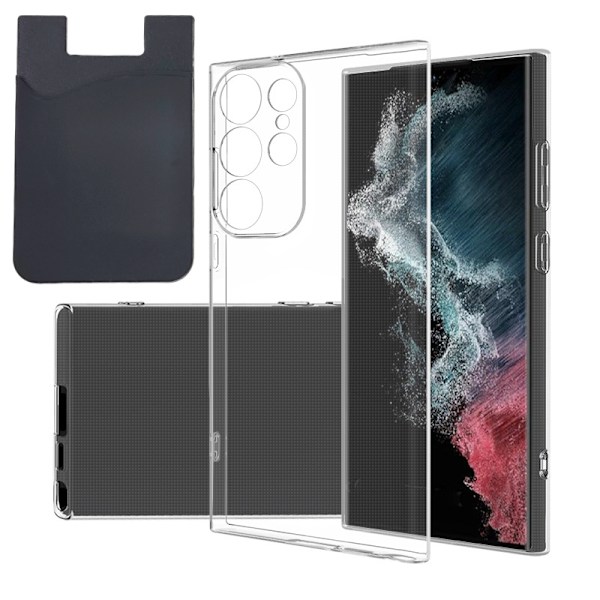 Samsung Galaxy S23 Ultra etui og kortholder - beskyttelse og praktisk korthåndtering - sort