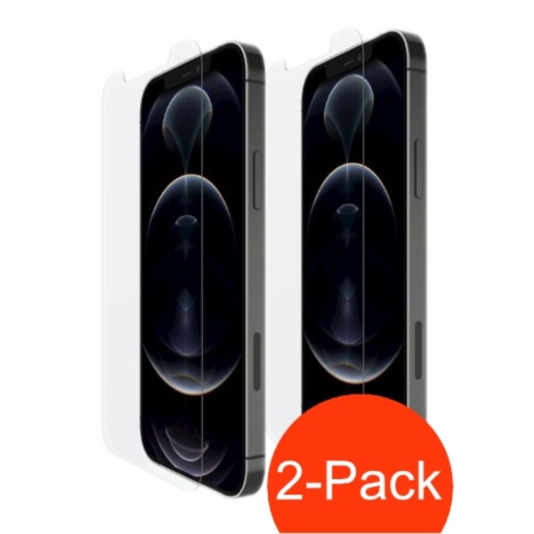 2-Pack - iPhone 12 Pro Max Hög Kvalitets Härdat Glas Skärmskydd