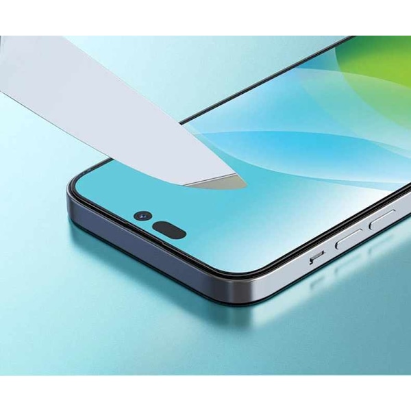 3-Pack - iPhone 15 Pro Max Hög Kvalitets Heltäckande Härdat Glas Skärmskydd