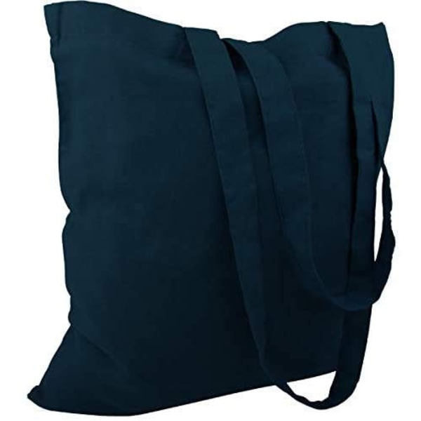 Cotton Bag Two Long Handles - Several Colors 3 pcs Light blue