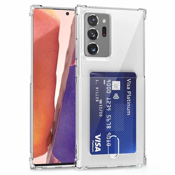 Samsung Galaxy S21 Ultra - Läpinäkyvä kuori + pehmeä suojakalvo
