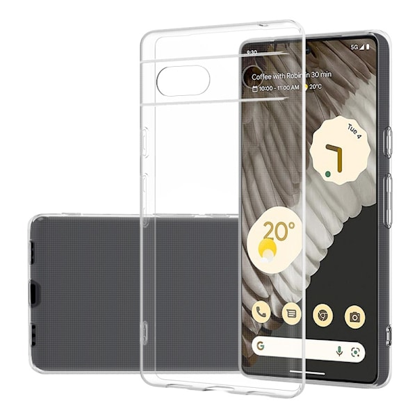 Google Pixel 7a - Läpinäkyvä kuori