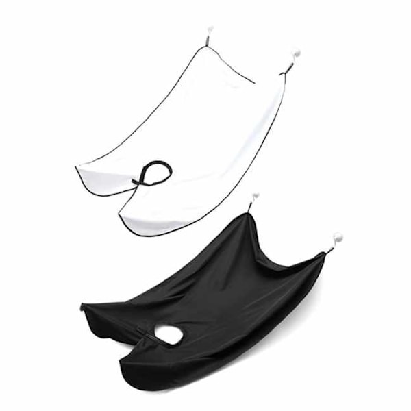 Barberforklæde - sort/hvid 10 stk. White