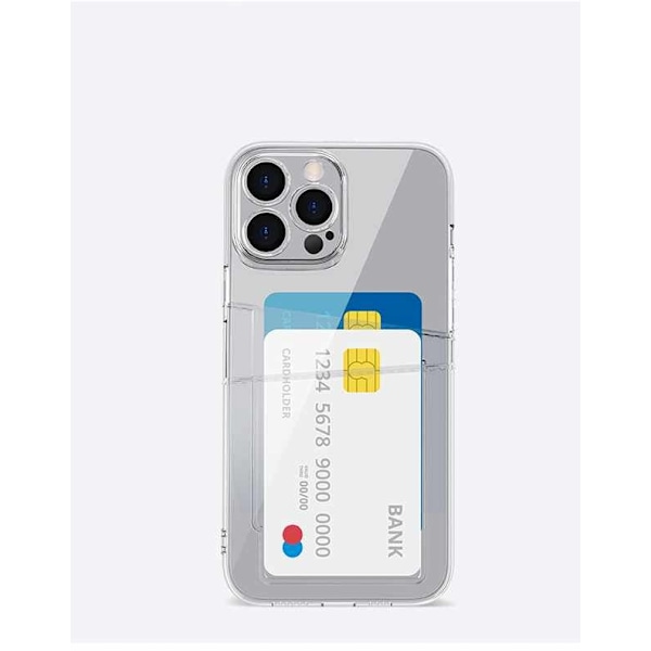 iPhone 12 Pro - Läpinäkyvä kuori Kaksoiskorttipaikka