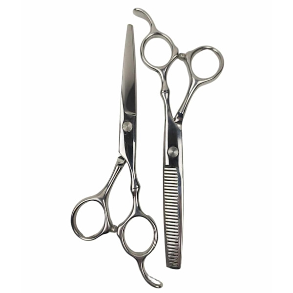 Professional kampaamo ja harvennus sakset deluxe 4 kpl Silver