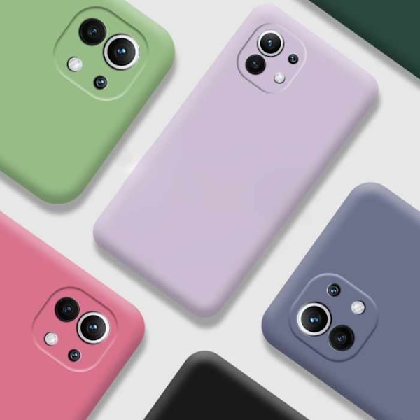 Xiaomi Mi 11 - Silikon Skal Mikrofiber Svart