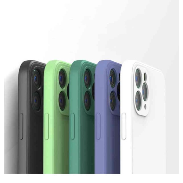 iPhone 12 Pro Max-skal - mikrofiber-silikone Ljusgrön