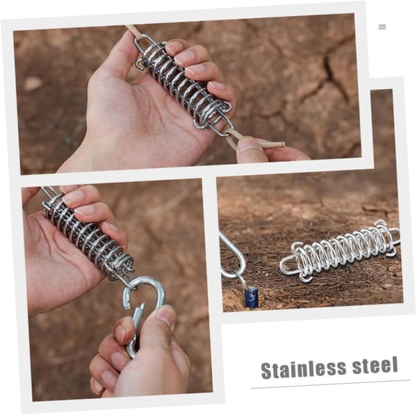 4st Tältfjäderspännen Repsträckare för Utomhuscamping Bungee Cords Hemmagym