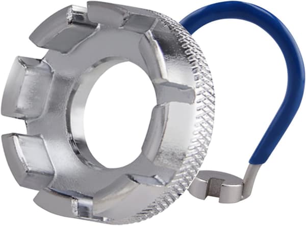 Ekernyckel för cykel, verktygssats för riktning av cykelfälg, 2-pack (silver och blå)