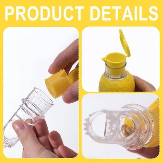 2-pack manuell citruspress - citronpress med skruvlock - för limefrukter/apelsiner/citrusfrukter - gul och grön