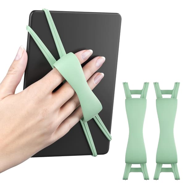 2 stk. komfortable håndremme til tablets, tilbehør til læsning i sengen, sikkert og let greb til 6-8\" Kindle Tablet/Paperwhite/E-bog/Telefon