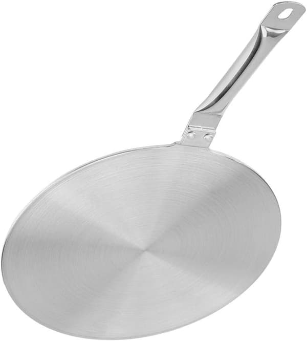 Induksjonsdiffusor i rustfritt stål - 24 cm varmefordeler for gass-/elektriske komfyrer