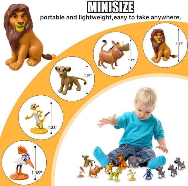 12-pak mini-dyrefigurer, samleobjekter til børn, perfekt til kagepynt og skrivebordsdekorationer