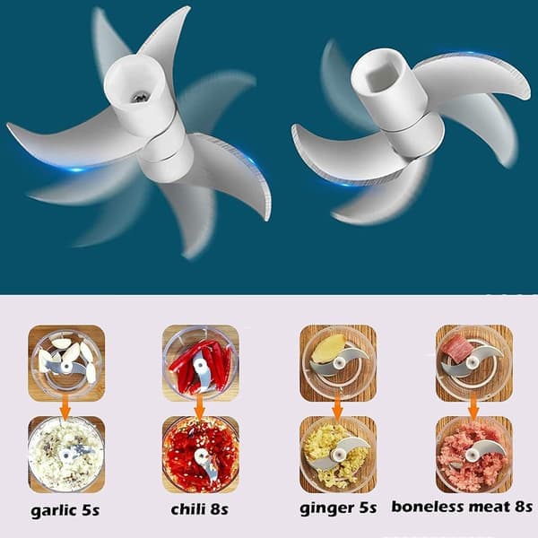 Cordless Electric Garlic Press Mini Rechargeable Garlic Chopper Household Garlic Mixer Kitchen Garlic Machine