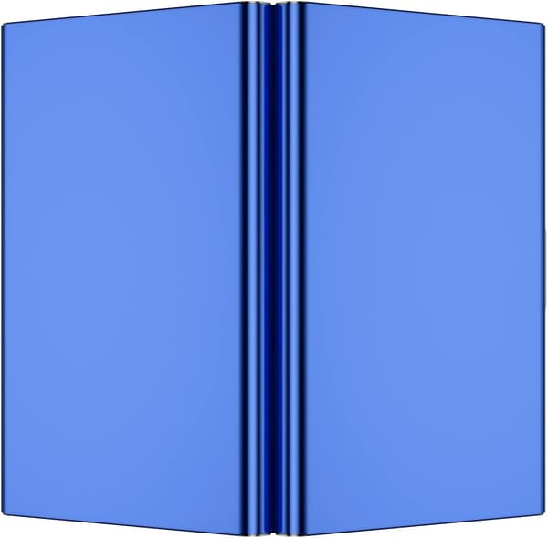 Kortholder med rum - Beskytter mod RFID - Rustfrit stål - Pung metal Sort blue