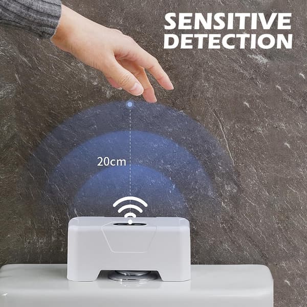 Automatisk toiletskyl, berøringsfri håndfri toiletskyl, infrarød sensor toiletskylsæt, toiletskyl - bekvemmelighed lige ved hånden