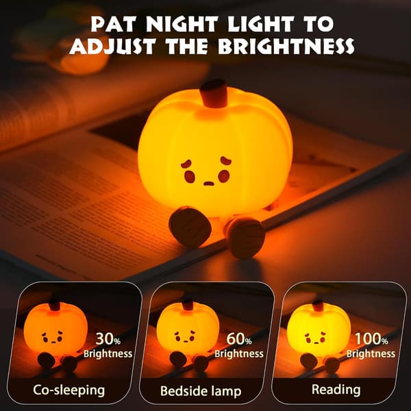 Gresskar nattlys – Halloween dekorativt lys og gave