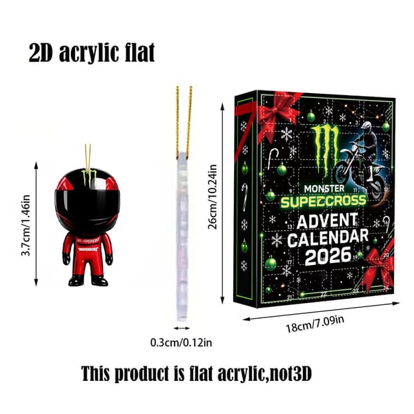 Adventskalender – Motocross Racing – Julgransprydnad
