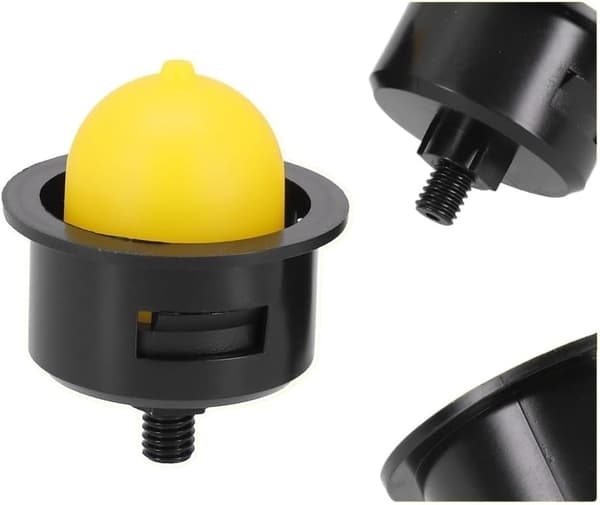 2-pack gul kulformad bränsleprimerpump, plastkroppsersättning för gräsklipparmotorer
