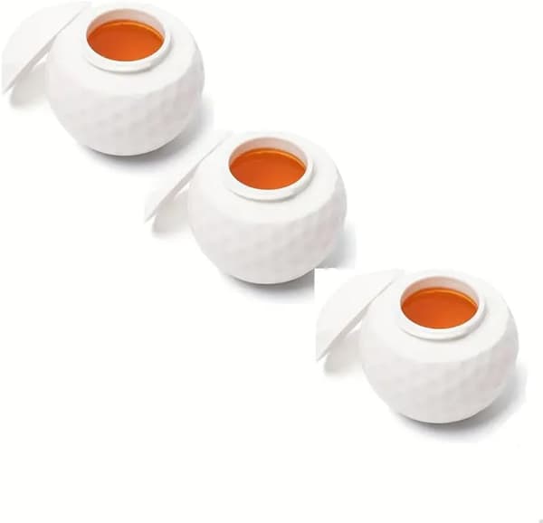 3-pack minigolfbollformade shotglas, nyhetsshotglas, perfekt present för golfentusiaster
