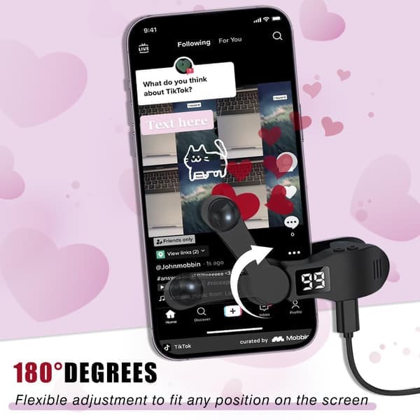 Automatic clicker for phone screen, speed clicker for Android IOS apps, continuous clicking for games, likes on live streams