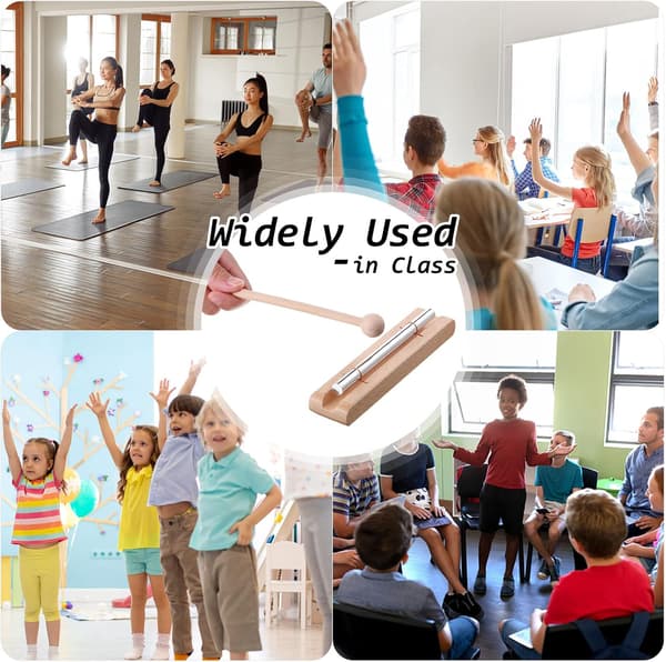 2 kpl energiakello tikulla, meditaatiokellot, mindfulness-rannekello, luokkahuonekello rukoukseen, joogaan, lyömäsoittimeen, muistutuskello, itämainen