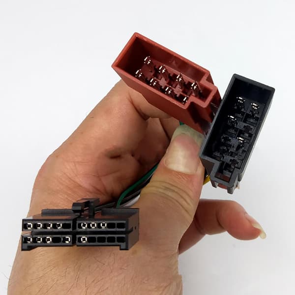 20-stifts bilstereo ISO-kabelanslutningsadapterkabel
