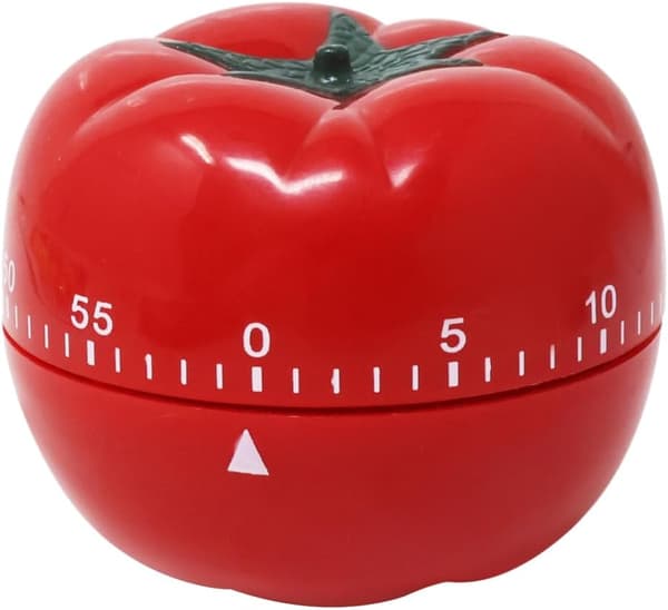 Manuell mekanisk tomat-timer - Ringalarm kökstimer för matlagning, studier, gym, nedräkningsklocka röd L