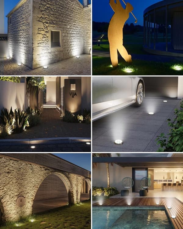 10 LED Solar Markbelysning - Solcellsdriven Trädgårdsbelysning - Utomhusbelysning - Solcellsdriven Trädgårdsbelysning