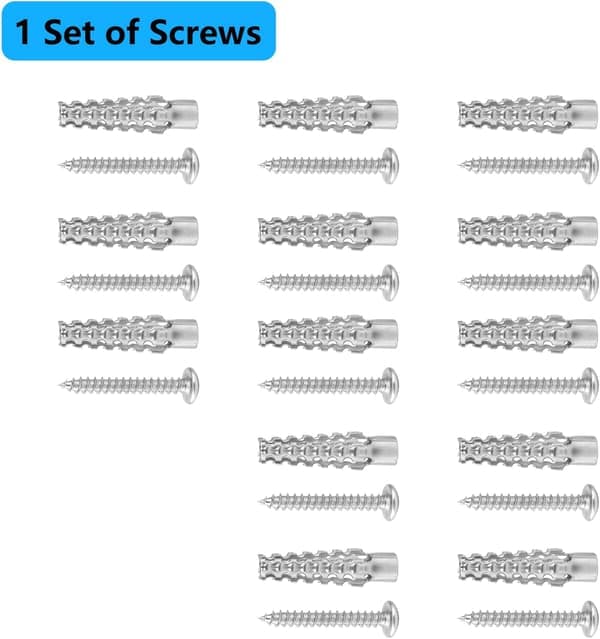 Retractable Baby Gate Replacement Parts, Original Hardware Kit (Includes 2 x Latches + 2 x Brackets + 1 Set of Screws) for Retractable Gate