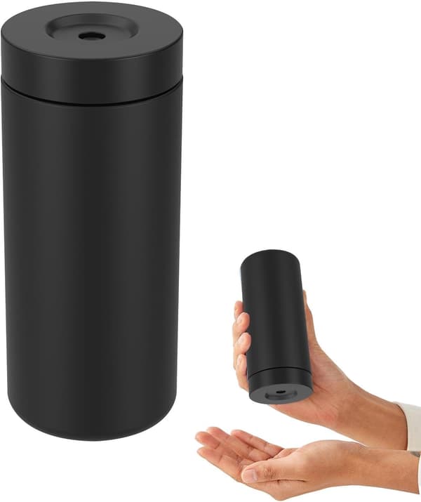 Silikone opvaskemiddeldispenser, klembar opvaskemiddelflaske, silikoneflaske med skillevæg, velegnet til køkken og badeværelse (sort).