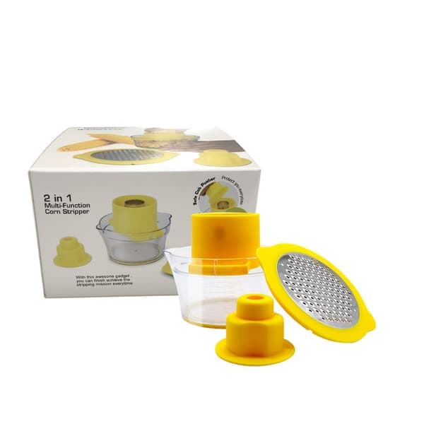4-in-1 Corn on the Cob Stripper, Corn Peeler for Corn on the Cob, Corn Stripper for Corn on the Cob, Corn on the Cob Holder Bowl, Peeler for the Kitchen