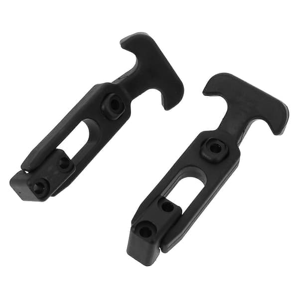 T-Handle Hasp Rubber Car Hood Catches Vibration Absorbing Flexible Preload 2-set