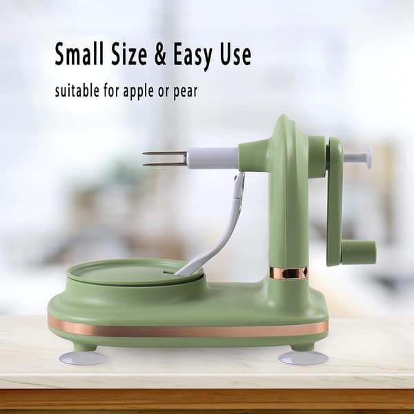Apple Peeler with 2 Blade Replacements, Apple Peeler, Slicer and Corer for Home Kitchen, Quick Applesauce and Pie Making