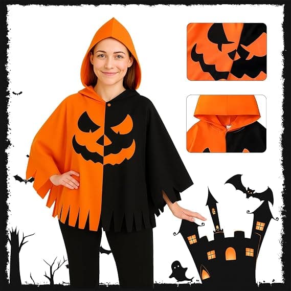 Halloween græskar kostumer, voksne græskar kapper, kvinders Halloween kostumer, børns Halloween kostumer