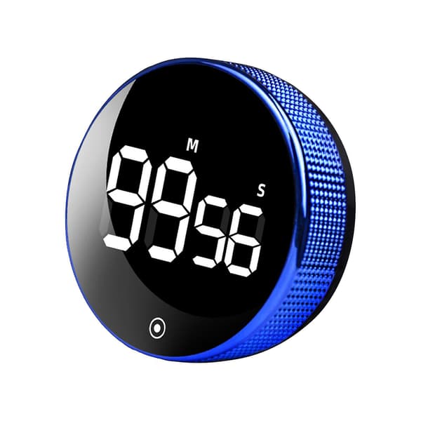 Magnetisk självreglerande LED digital timer för kök och träning [qb] Blå Blue
