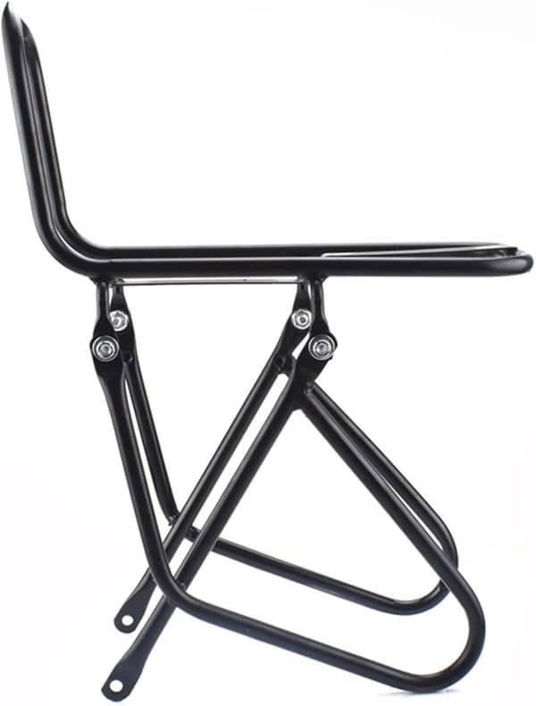 Cykelbagagebærer til front, 15 kg kapacitet, Mountain Cargo Rack, Stål, Sort