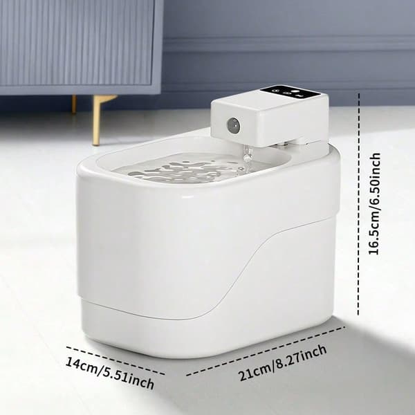 Automatisk kattvattenfontän — 2000 ml cirkulerande vattendispenser med rörelsesensor, tyst pump och 30 dagars användning.