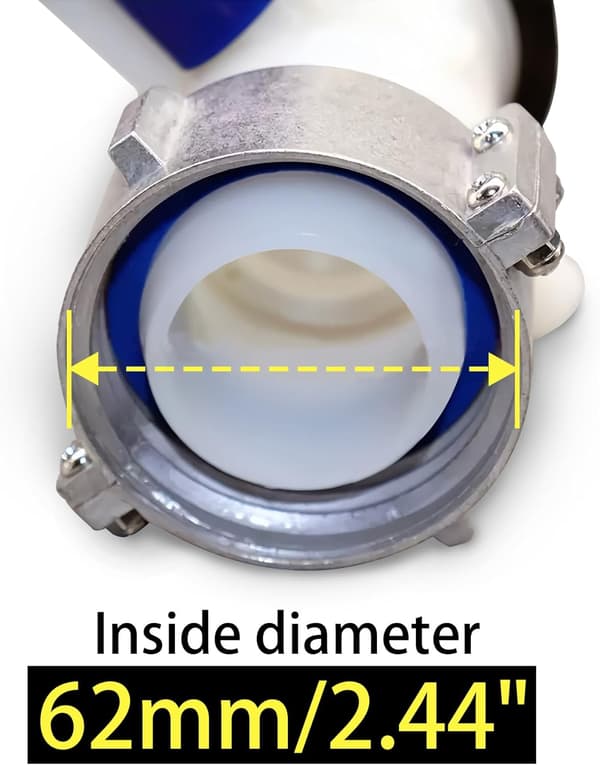 62 mm IBC vanntank sommerfuglventil kran vannadapter IBC vanntank vannbeholder kontrollkobling erstatning DN40