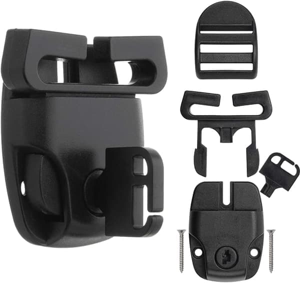 4 Sets Spa Jacuzzi Cover Clips Latch Replacement Kit Jacuzzi Cover Locks Clip Latch for Cover Straps with Keys and Hardware (4 Sets)