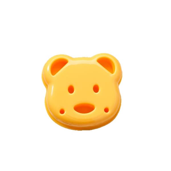 Plastbjörnsformad gör-det-själv-smörgås
