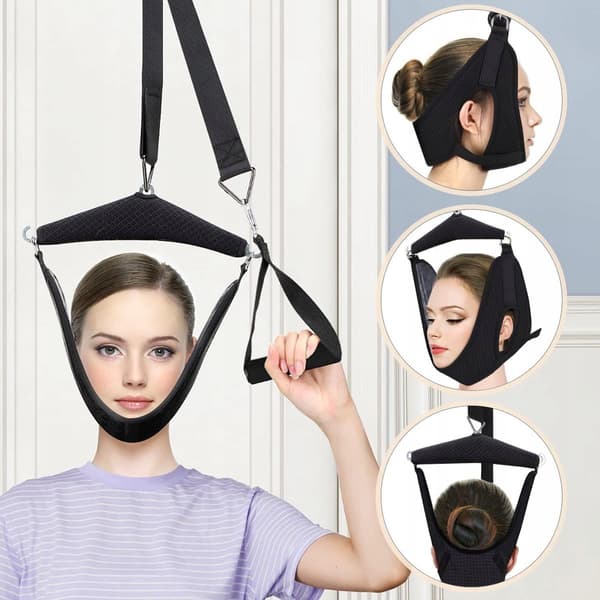 Cervical Traction & Stretching Tool – Nakkestropp for Muskelavslapning, Sirkulasjon og Tretthetslindring