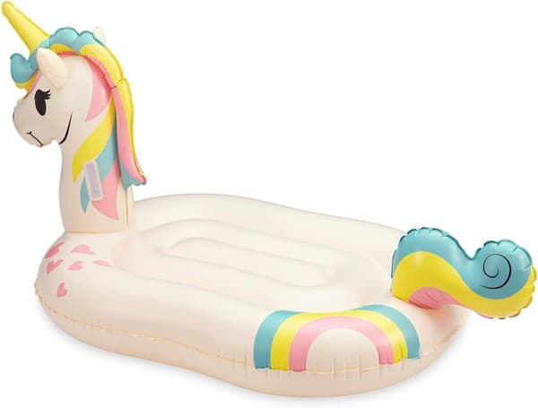 Kæmpe oppustelig enhjørning magisk tur pool float, voksenstørrelse